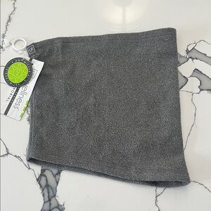 Gray Fleece Neck Warmer Face-covering, One Size